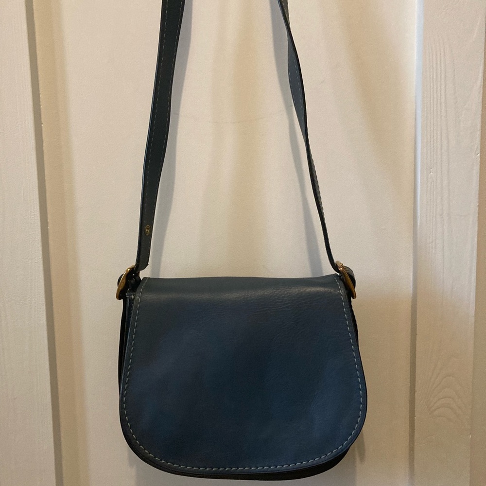 Coach 1941 Saddle Bag Dark Blue Crossbody Purse